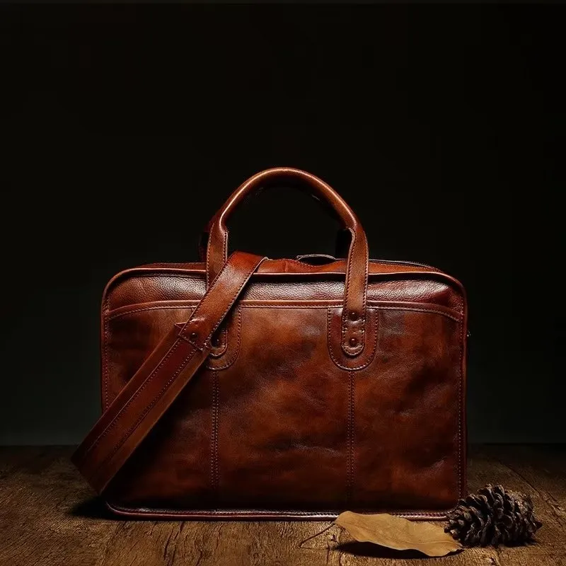 RetroLuxe Cowhide Travel Tote: Elegant Luxury Handbag