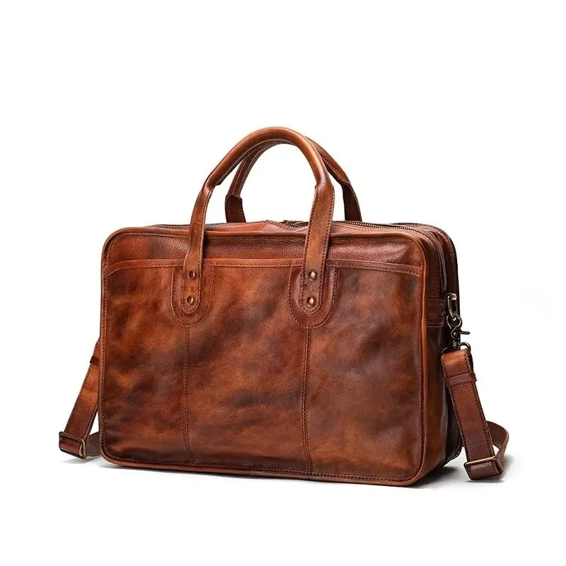 RetroLuxe Cowhide Travel Tote: Elegant Luxury Handbag
