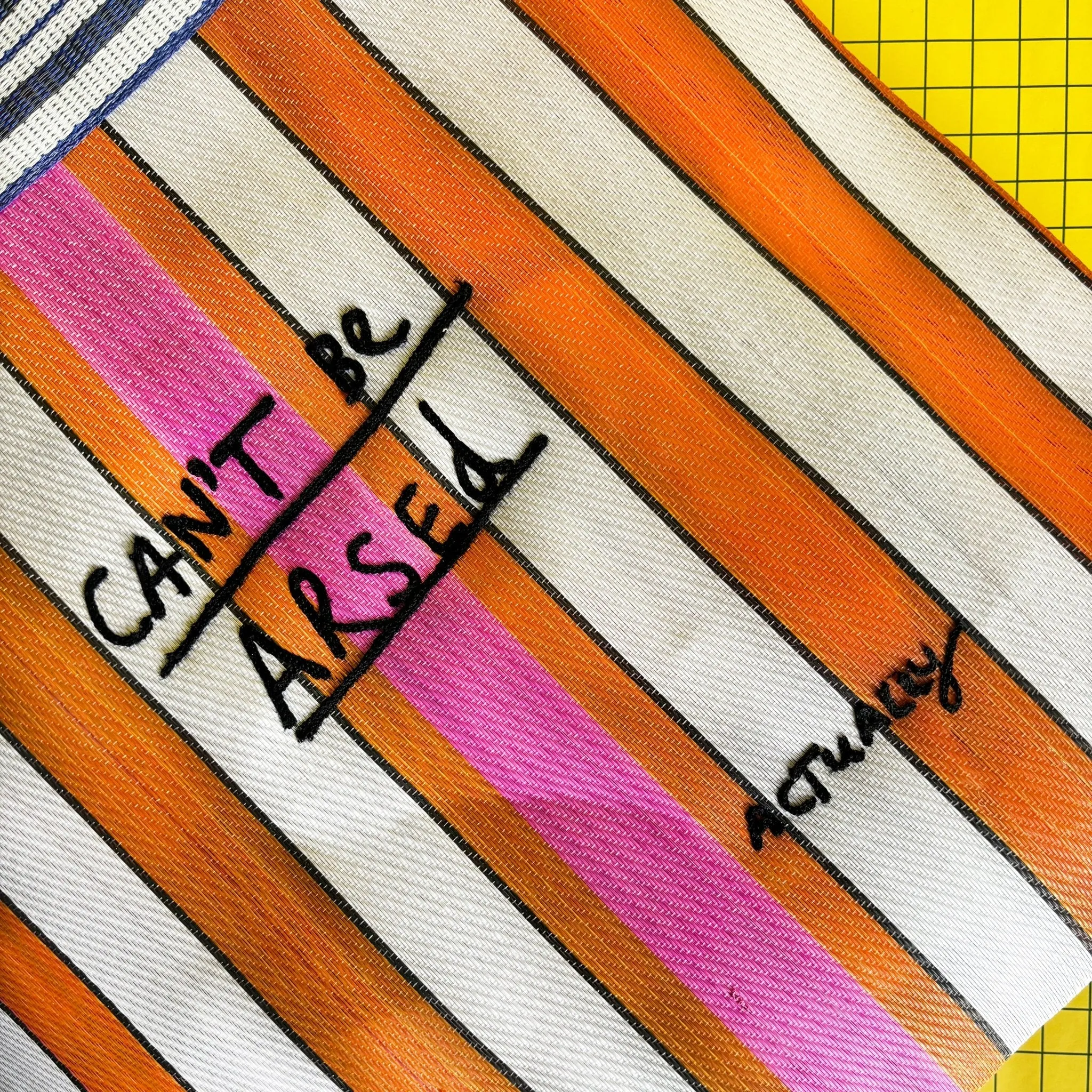 Small Talk Cant Be Arsed Recycled Shopper