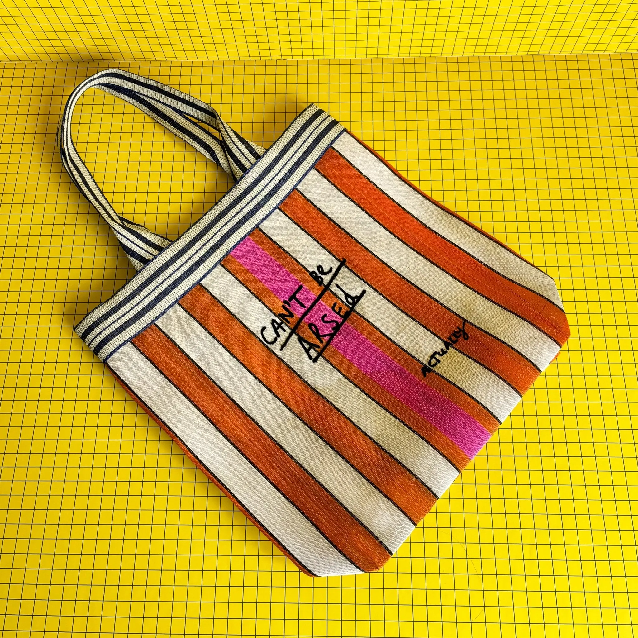Small Talk Cant Be Arsed Recycled Shopper