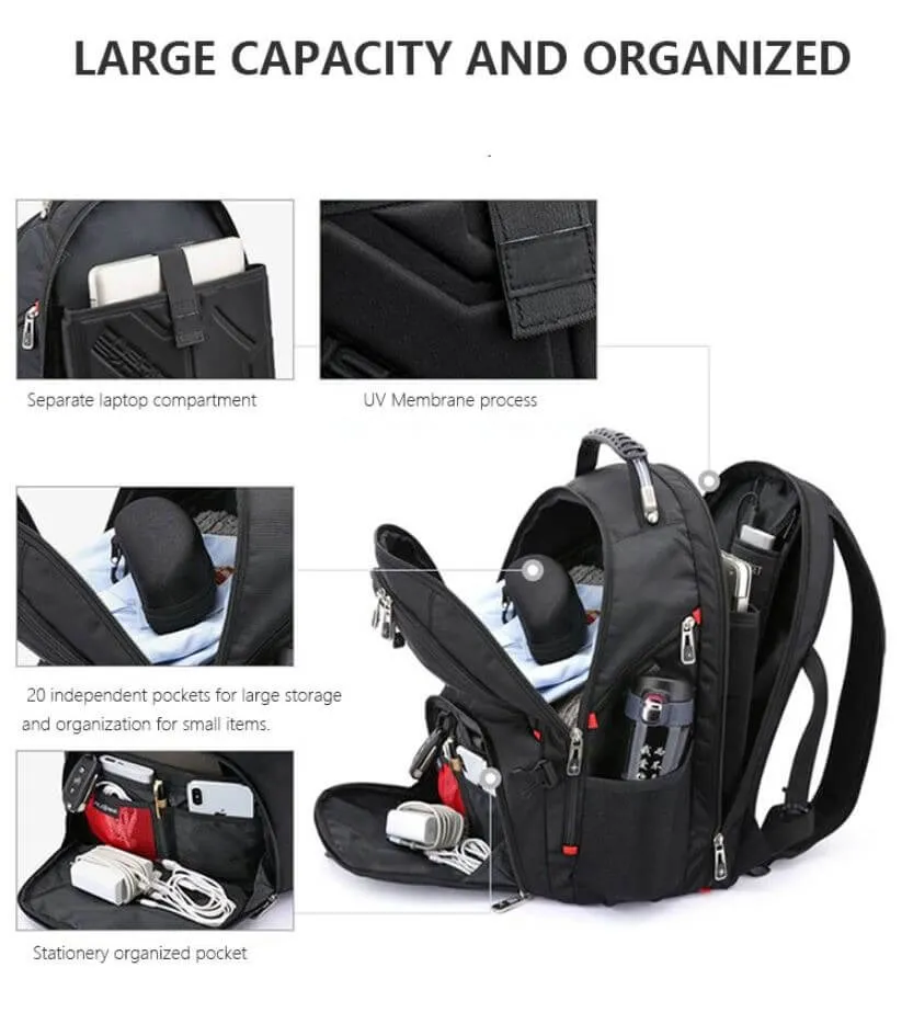Swiss Ultimate Multi-Compartment Waterproof Travel Backpack