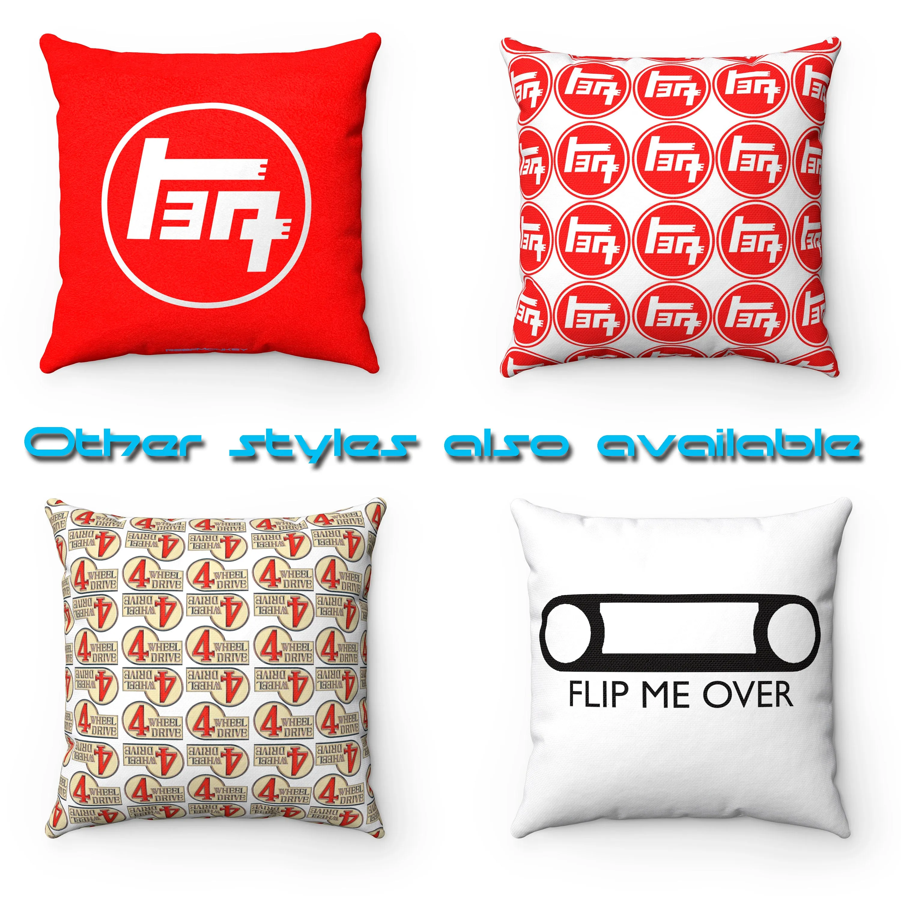 Teq Toyota Pillow Luxurious Faux Suede Square Pillow By Reefmonkey PILLOW INCLUDED