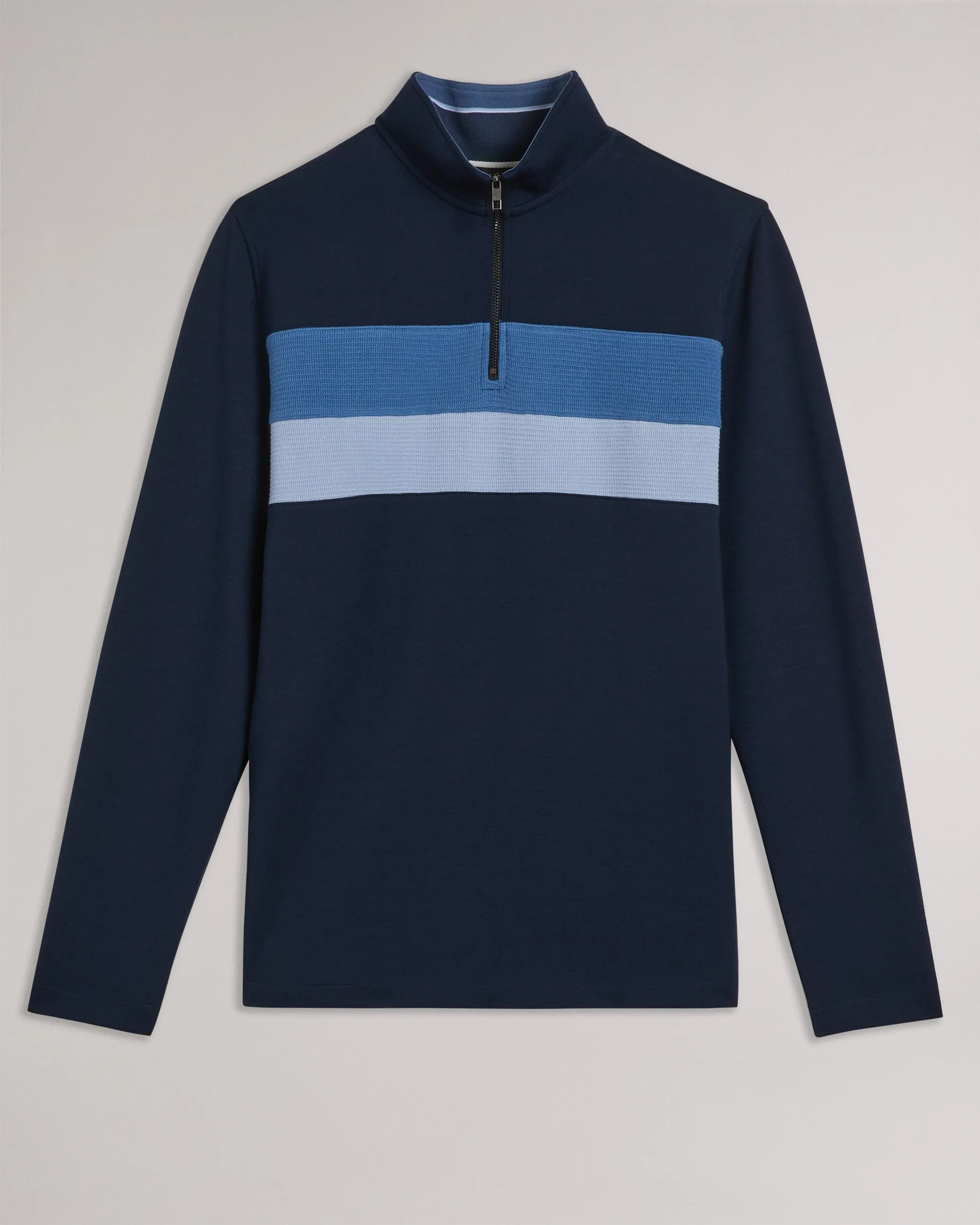 Veller Long Sleeve Slim Fit Half Zip Jumper