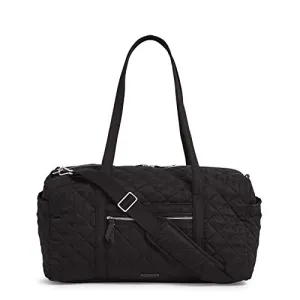 Vera Bradley Women's Performance Twill Medium Travel Duffle Bag, Black