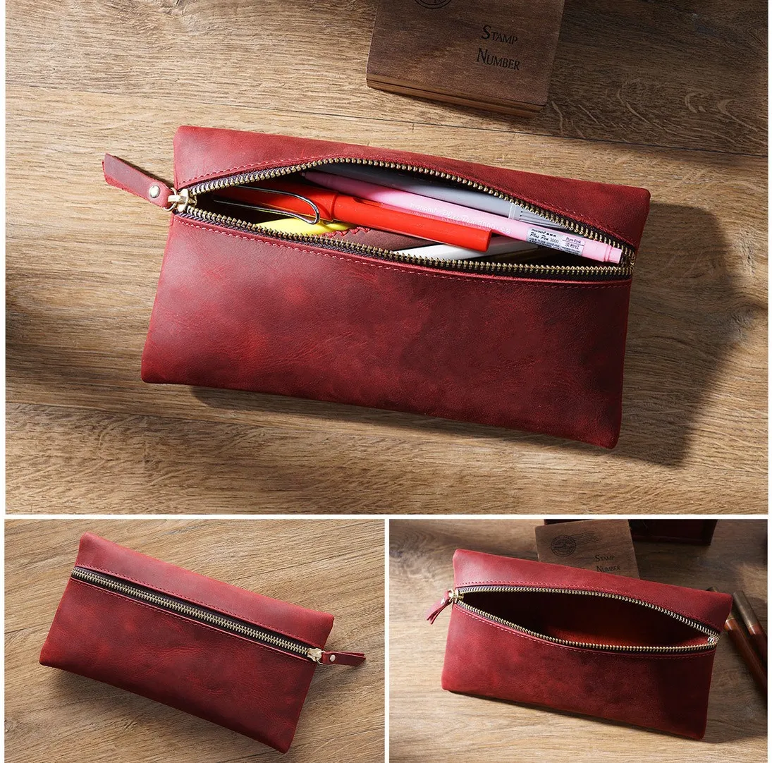 Vintage Large Storage Leather Cases P1080