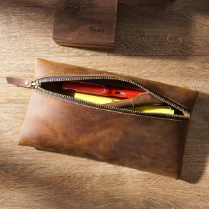 Vintage Large Storage Leather Cases P1080