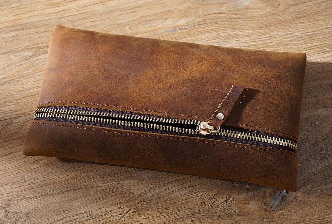 Vintage Large Storage Leather Cases P1080