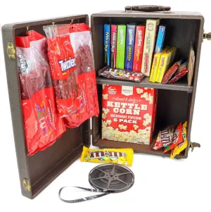 Vintage Popcorn and Candy Storage Cabinet, Movie Room & Home Theater Décor, 1950 Keystone 8mm Projector Case