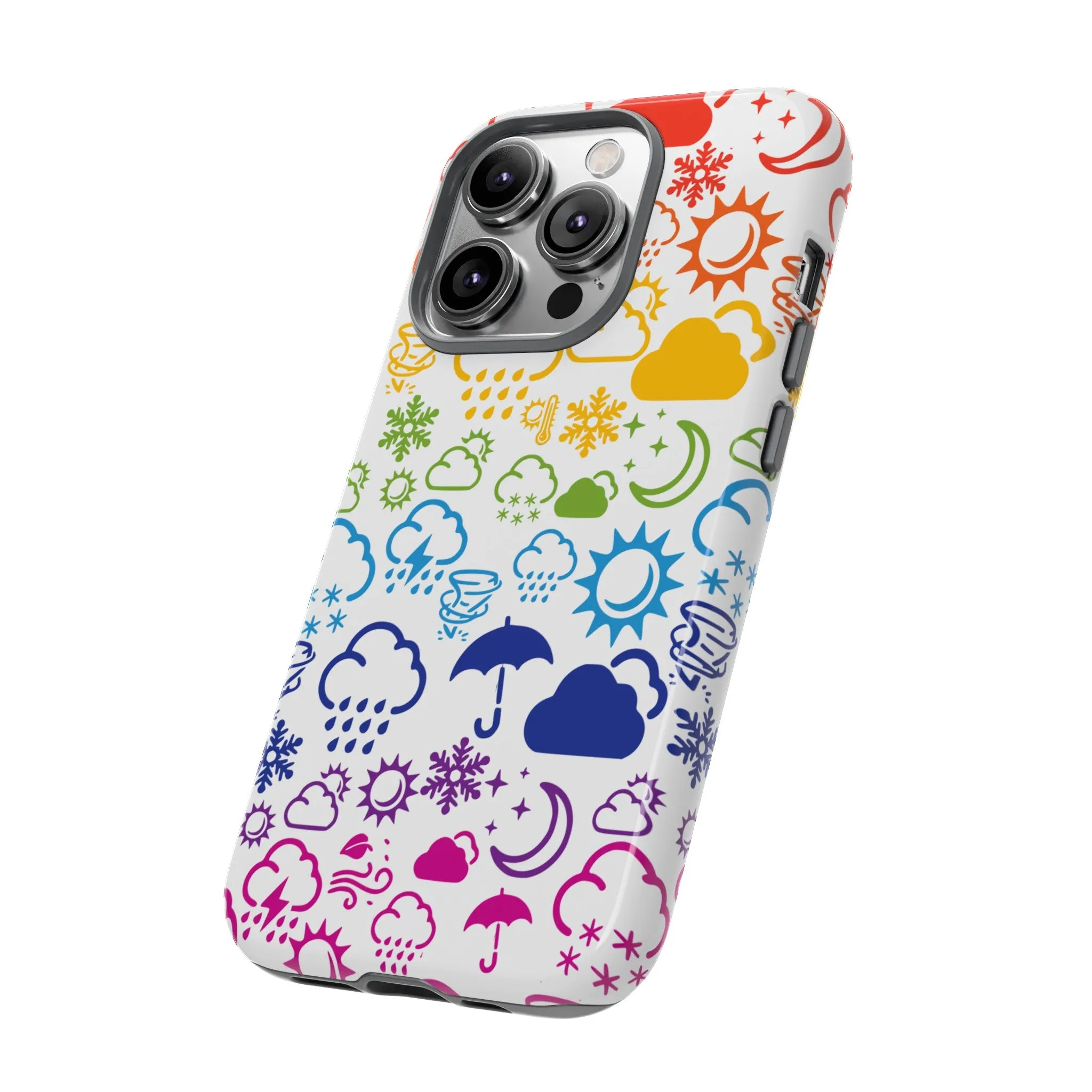 Wx Icon (Rainbow) Tough Phone Case
