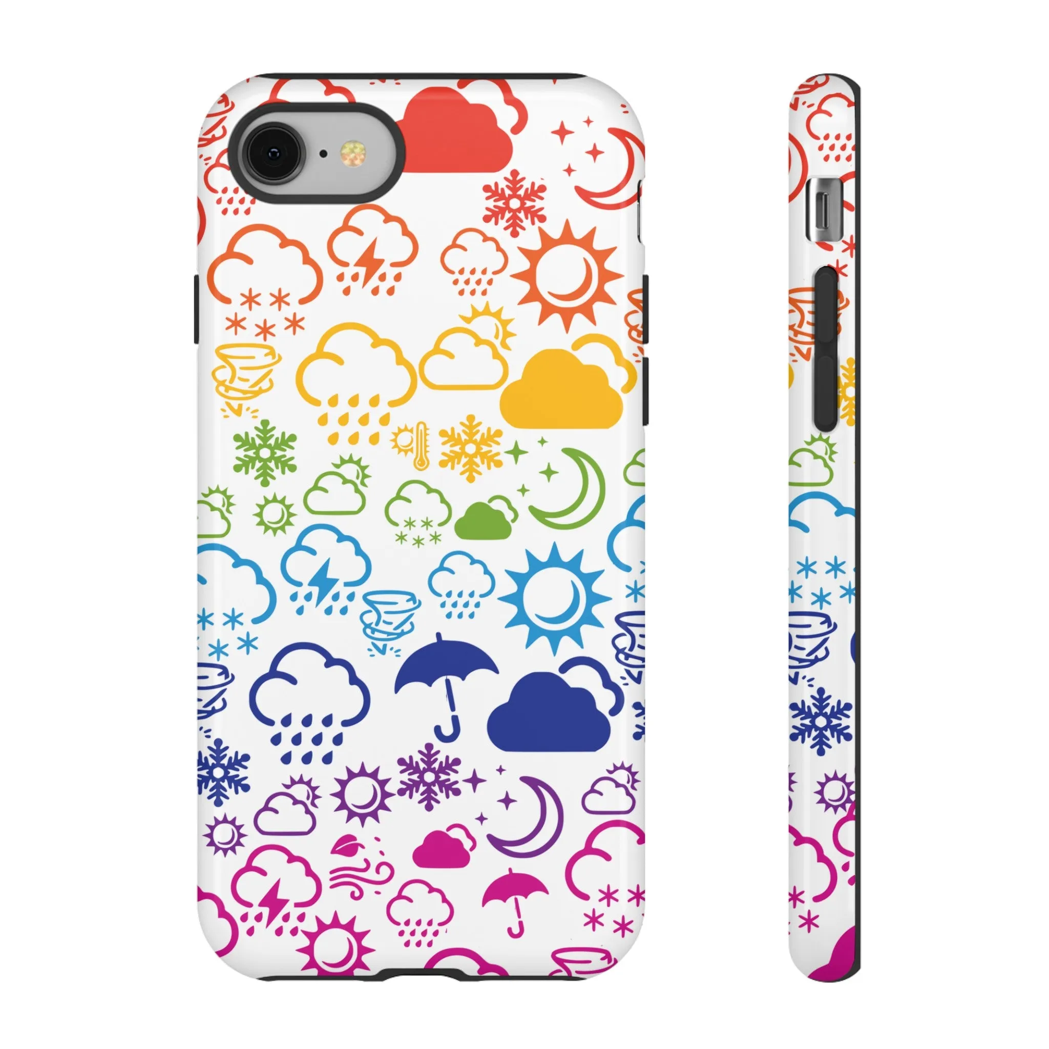 Wx Icon (Rainbow) Tough Phone Case