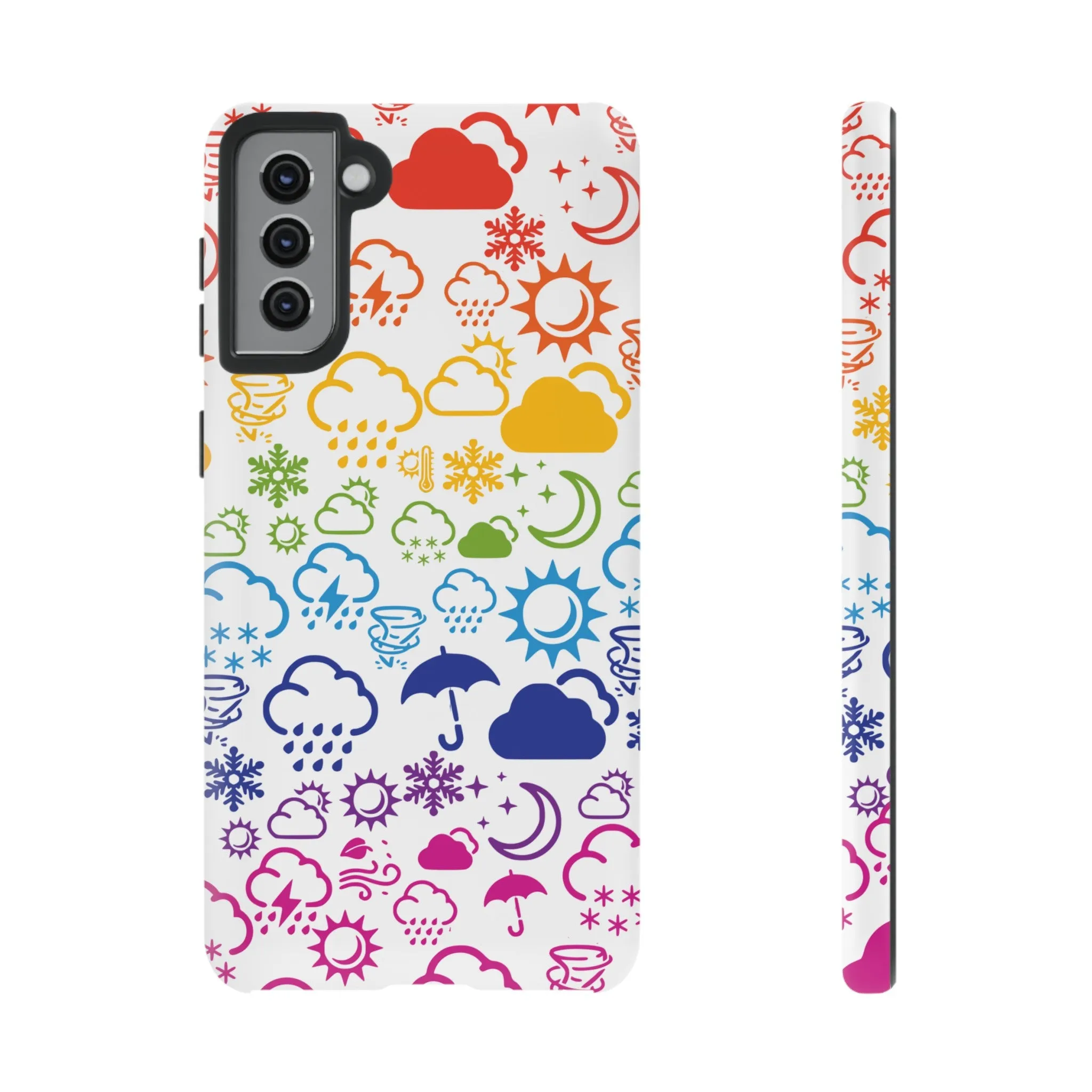 Wx Icon (Rainbow) Tough Phone Case