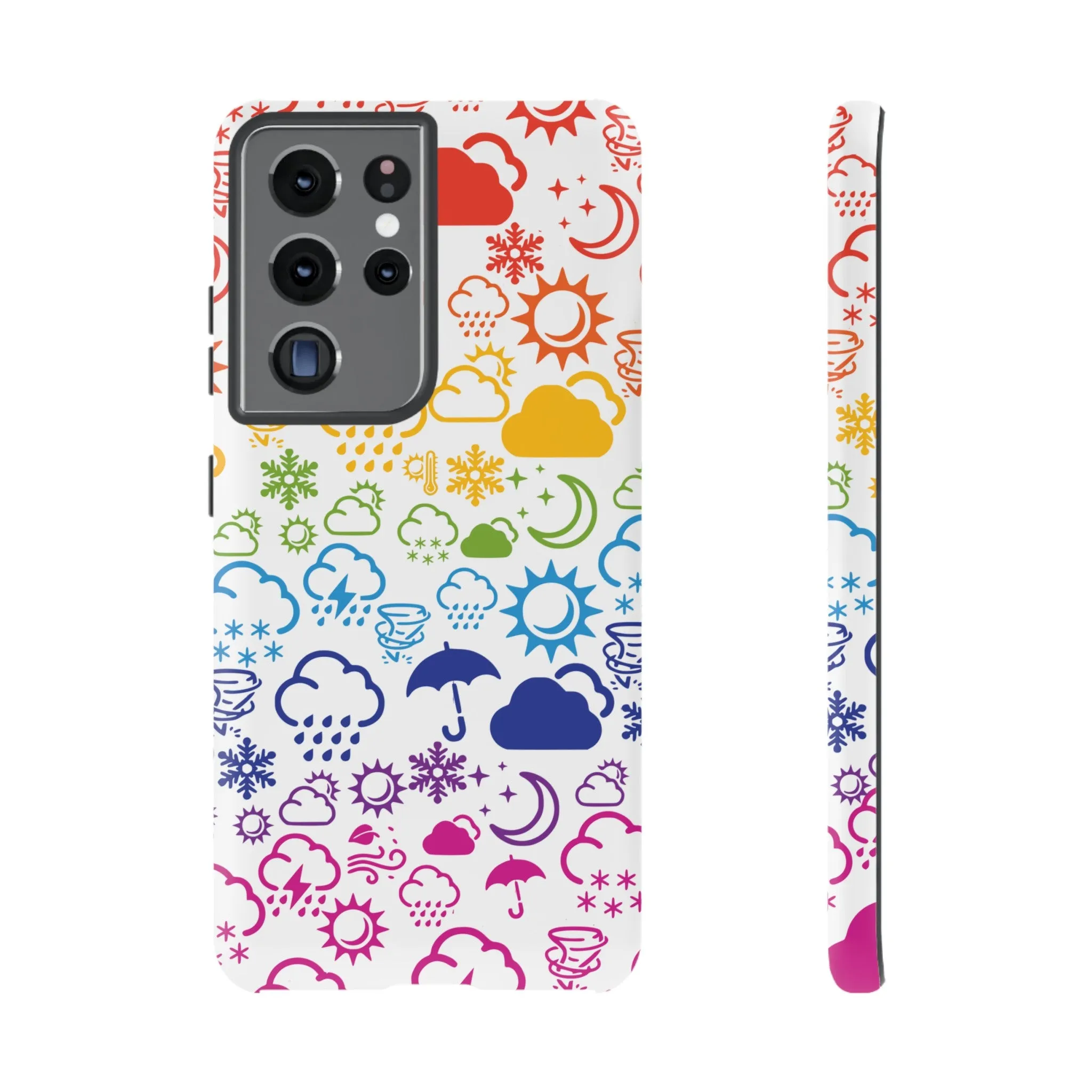 Wx Icon (Rainbow) Tough Phone Case
