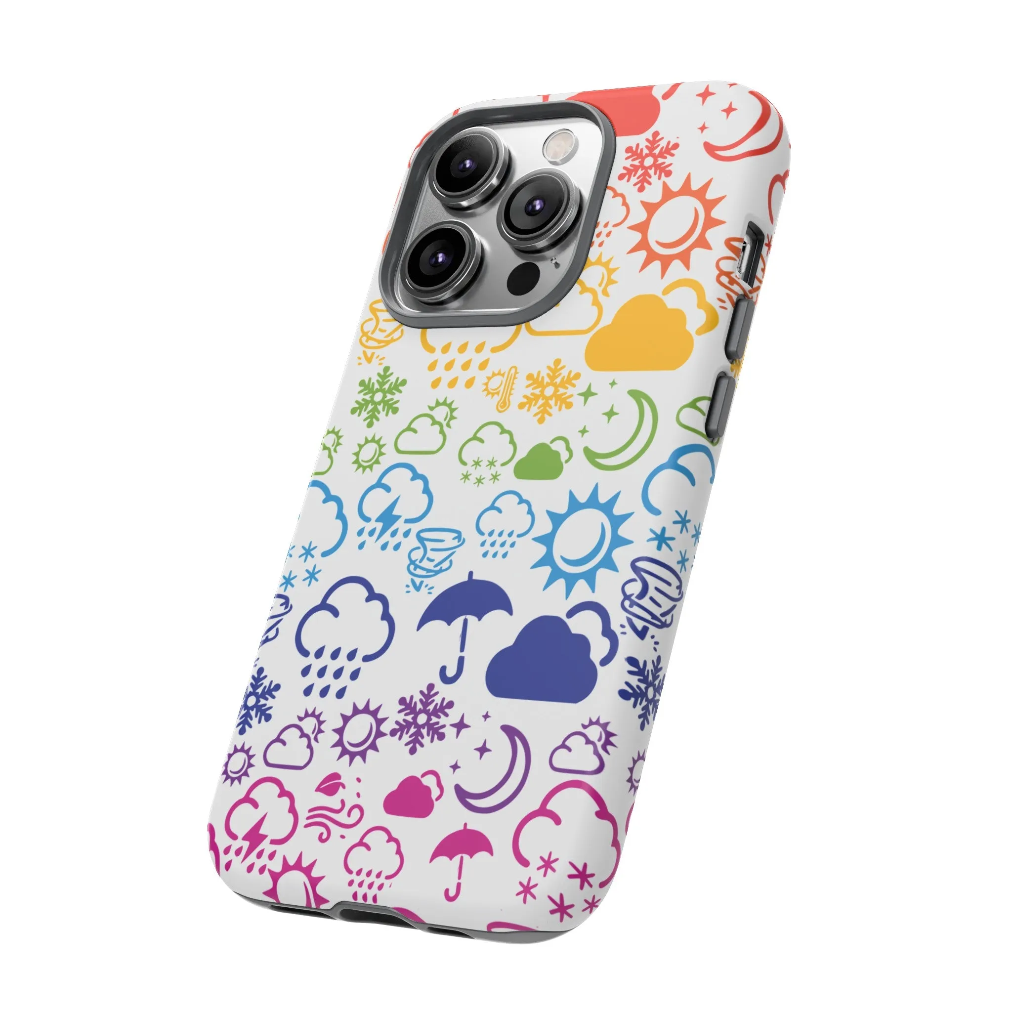 Wx Icon (Rainbow) Tough Phone Case