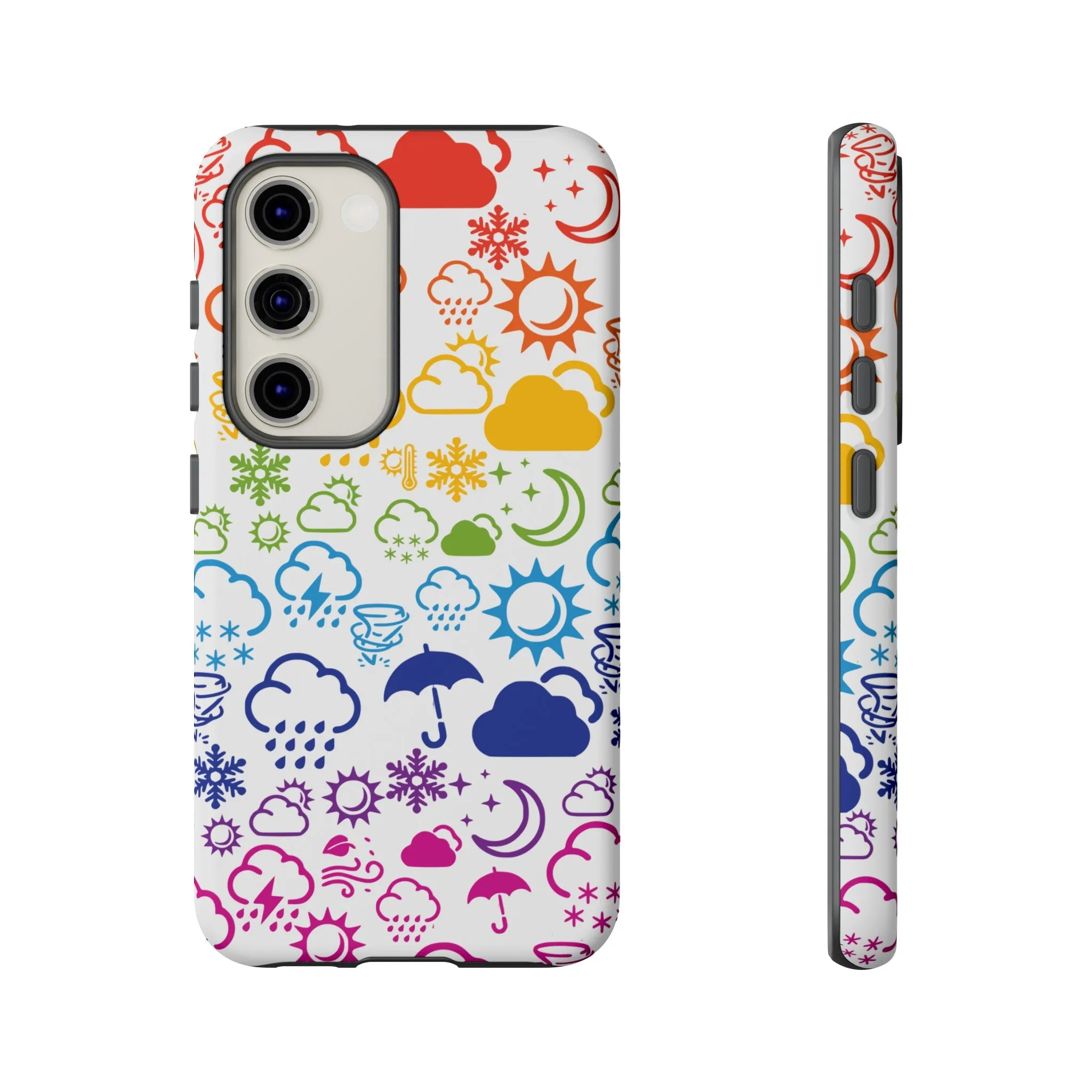 Wx Icon (Rainbow) Tough Phone Case